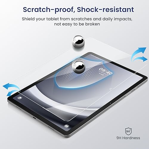 Miniatura 4 de MoKo Paquete de 2 protectores de pantalla para Samsung Galaxy Tab A9 PlusA9+ de 11 pulgadas 2023, vidrio templado de alta definición para Galaxy Tab