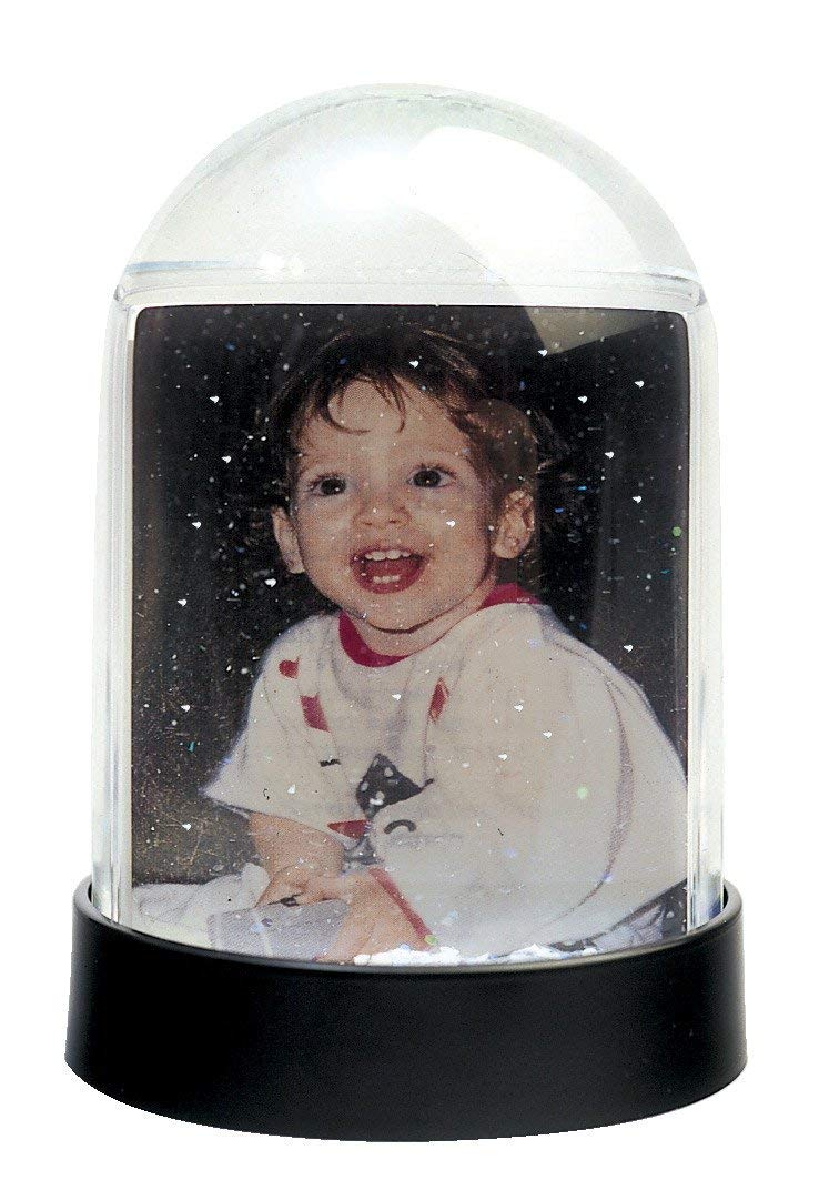 Vertical Photo Snow Globe (Black)