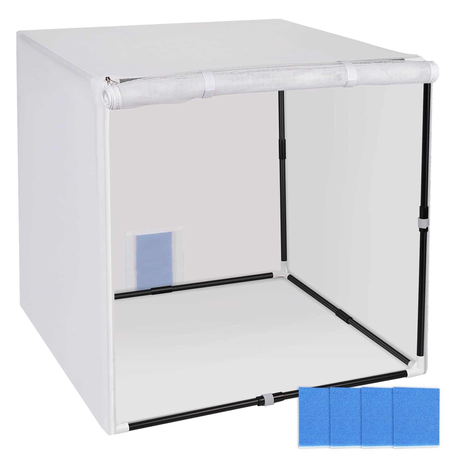 Sprühkabine, tragbares Sprühfarbenzelt 76,2 x 76,2 x 76,2 cm für kleine Möbel