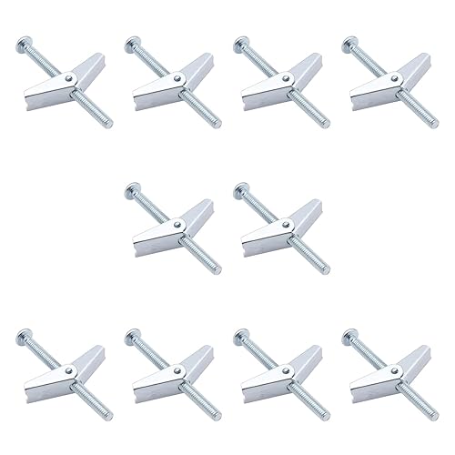 Miniatura 21 de 24 piezas de perno de palanca y tuerca de ala para colgar artículos pesados en paneles de yeso, 1/8 pulgadas, 3/16 pulgadas, 1/4 pulgadas