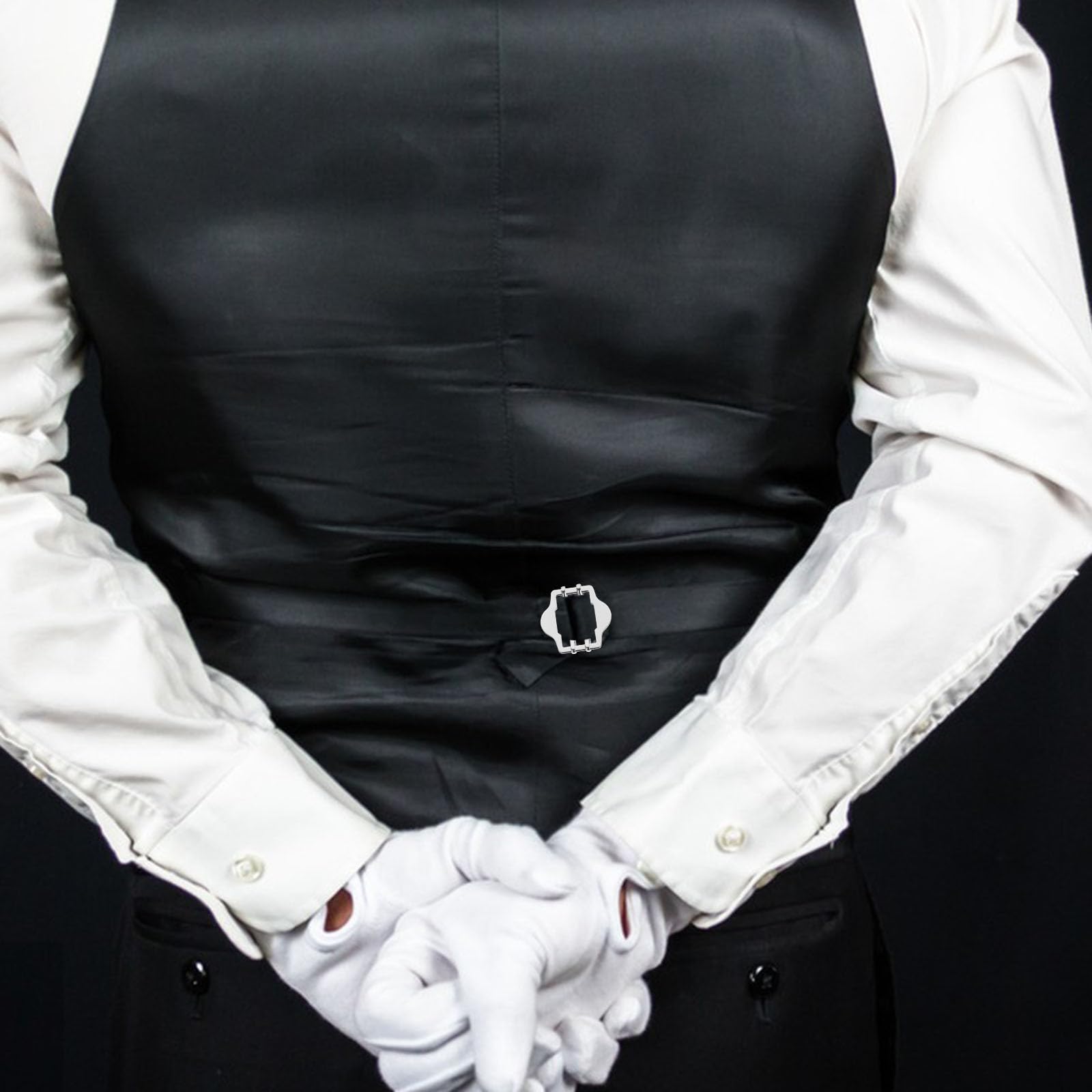 Boucles Réglables Fermeture Pratique Accessoires Solide et Élégants 10 Pièces en Laiton Argenté pour Vêtements et Vestes pour Gilets et Ceintures