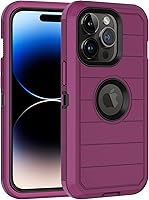 Vista 9 de Funda para iPhone 14 Pro Max de 6.7 pulgadas, con protector de pantalla integrado, protección resistente contra caídas, cuerpo completo, resistente