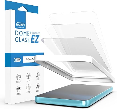 DOME GLASS Whitestone EZ Galaxy S23 Plus - Protector de pantalla EZ de cobertura completa de vidrio templado fácil instalación por Whitestone para