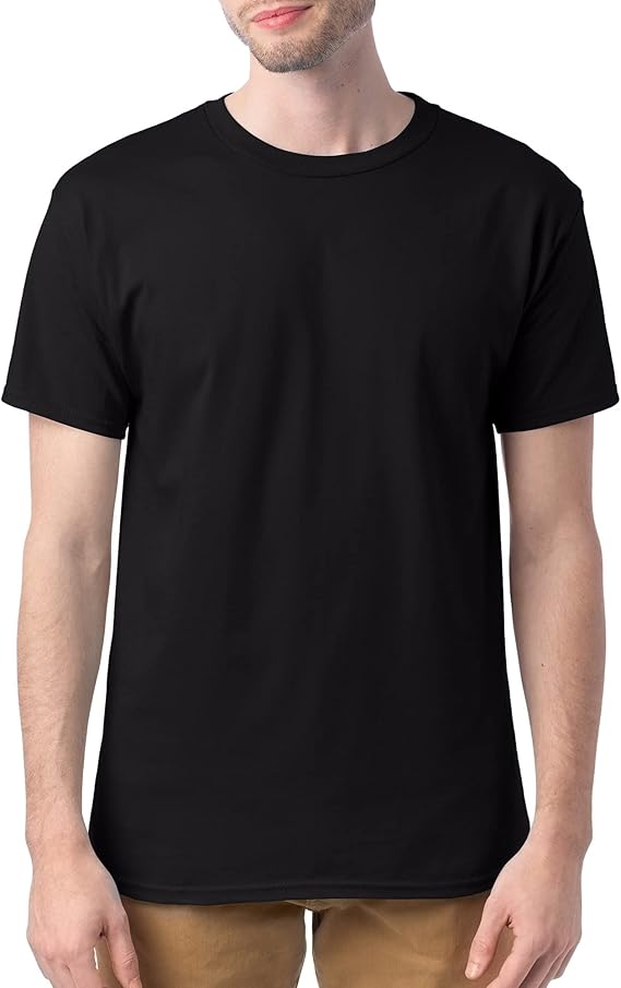 Hanes Men's Short Sleeve T-Shirt Pack, Big & Tall, Crewneck Cotton T-Shirts for Men, Value Packs