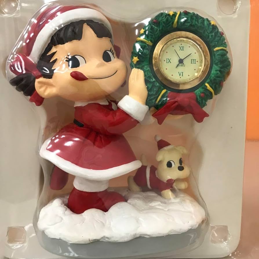 新品　ぺこちゃん　クリスマスクロック　時計　ペコちゃん　シリアルナンバー入　置物 61afA9y8rpL._UF894,1000_QL80_.jpg