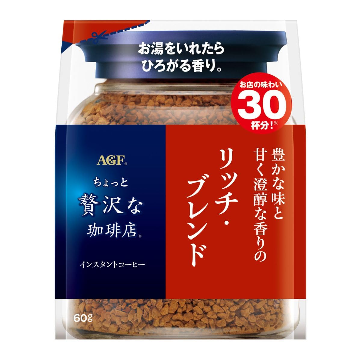 Amazon.co.jp: AGF ちょっと贅沢な珈琲店 リッチ・ブレンド袋 60g