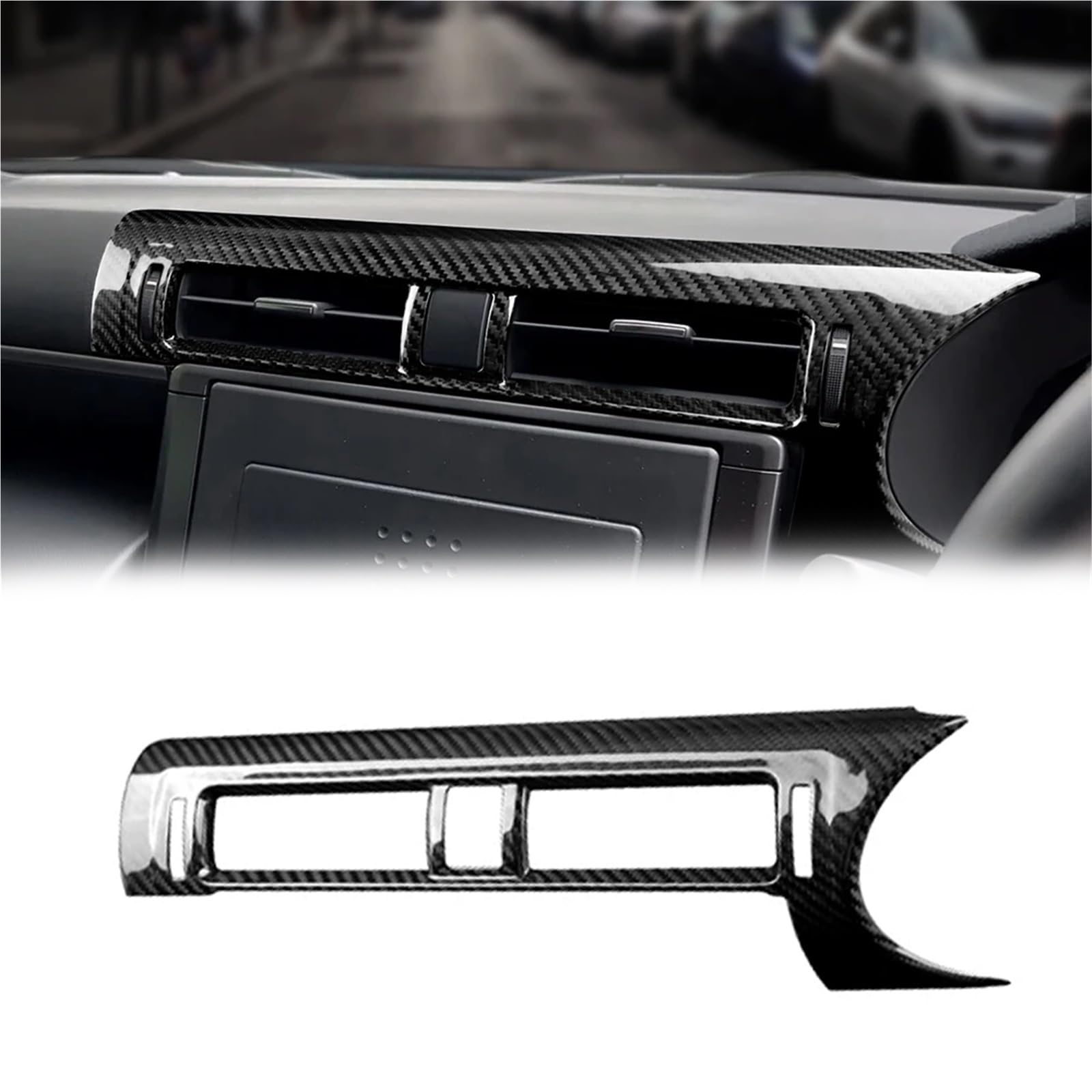 Interior Decoration for Subaru BRZ for Toyota GR86 2021-2023 Carbon Fiber RHD Car Center Air Outlet Vent Sticker Interior Accessories