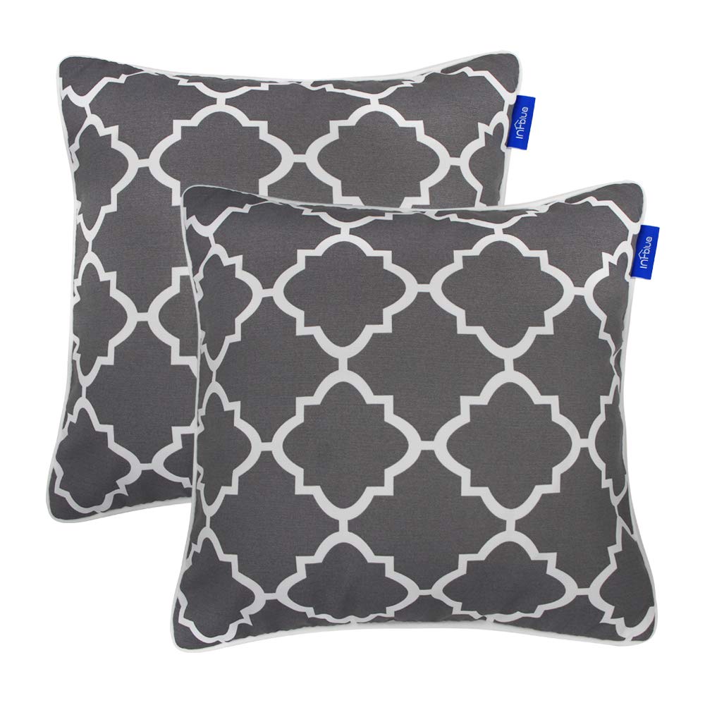 INFBLUE Patio Outdoor/Indoor Decorative Throw Pillow Water Repellent