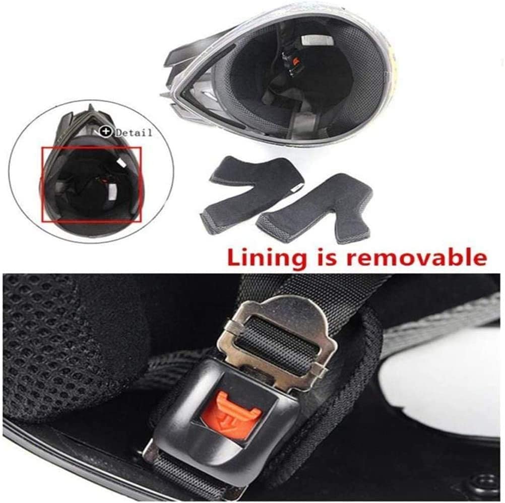 Juego de Casco de Motocross Completo con Gafas, Guantes, máscara, Casco de Motocross, Casco de Cross, Casco para niños y Adultos, protección de Seguridad