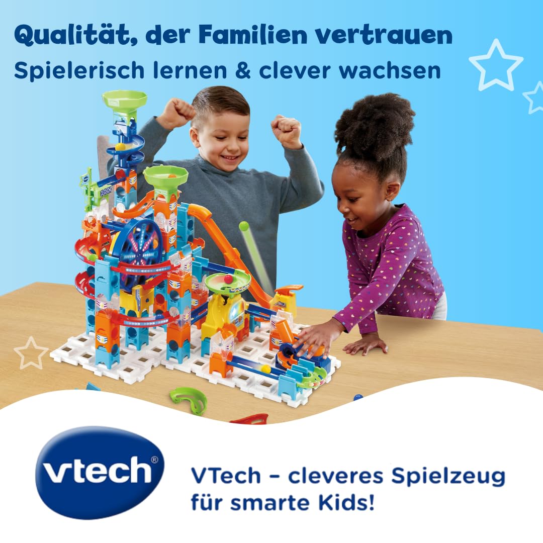 VTech 80-542349 Marble Rush Ultimate Set Electronic XL100E, Circuito de canicas, Juguete de construcción niños +4 años, Versión ESP