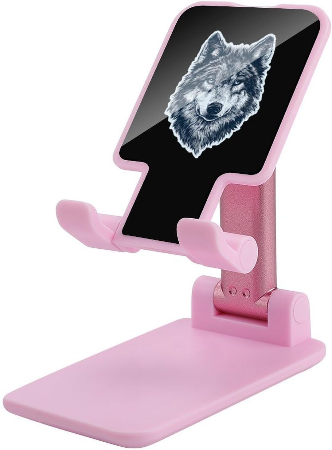 Wolf Head with Blue Eyes Cell Phone Stand for Desk Phone Holder Mount