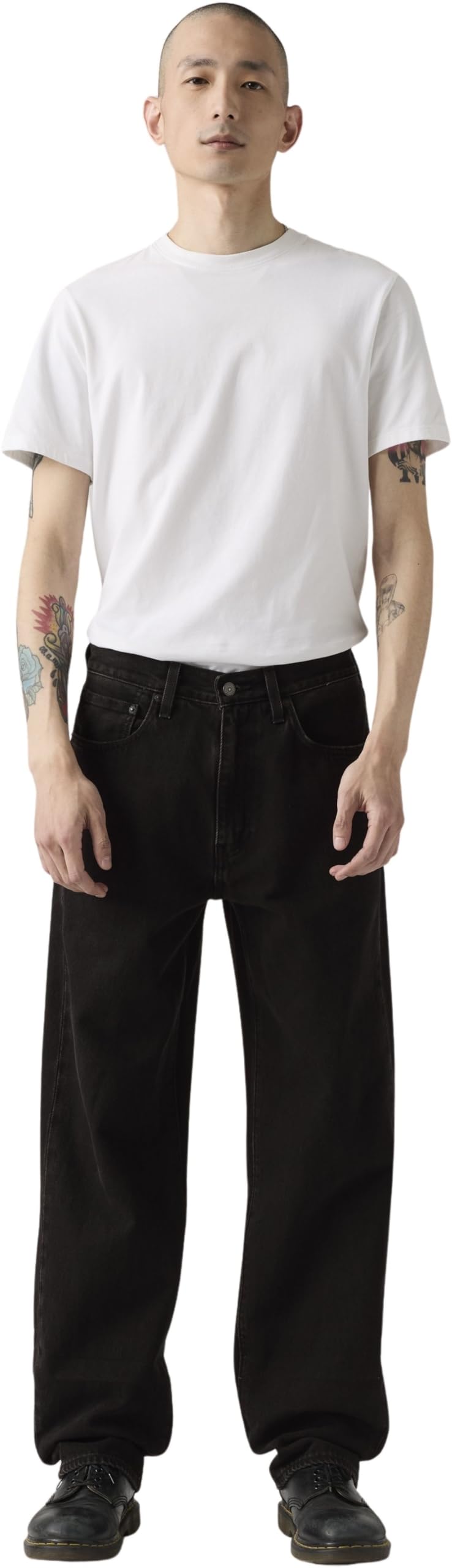 Levi's Men's Weome To The Rodeo - Black Jeans 568 In Cotton, Straight Fit, Black (Welcome To The Rodeo), W34/L32