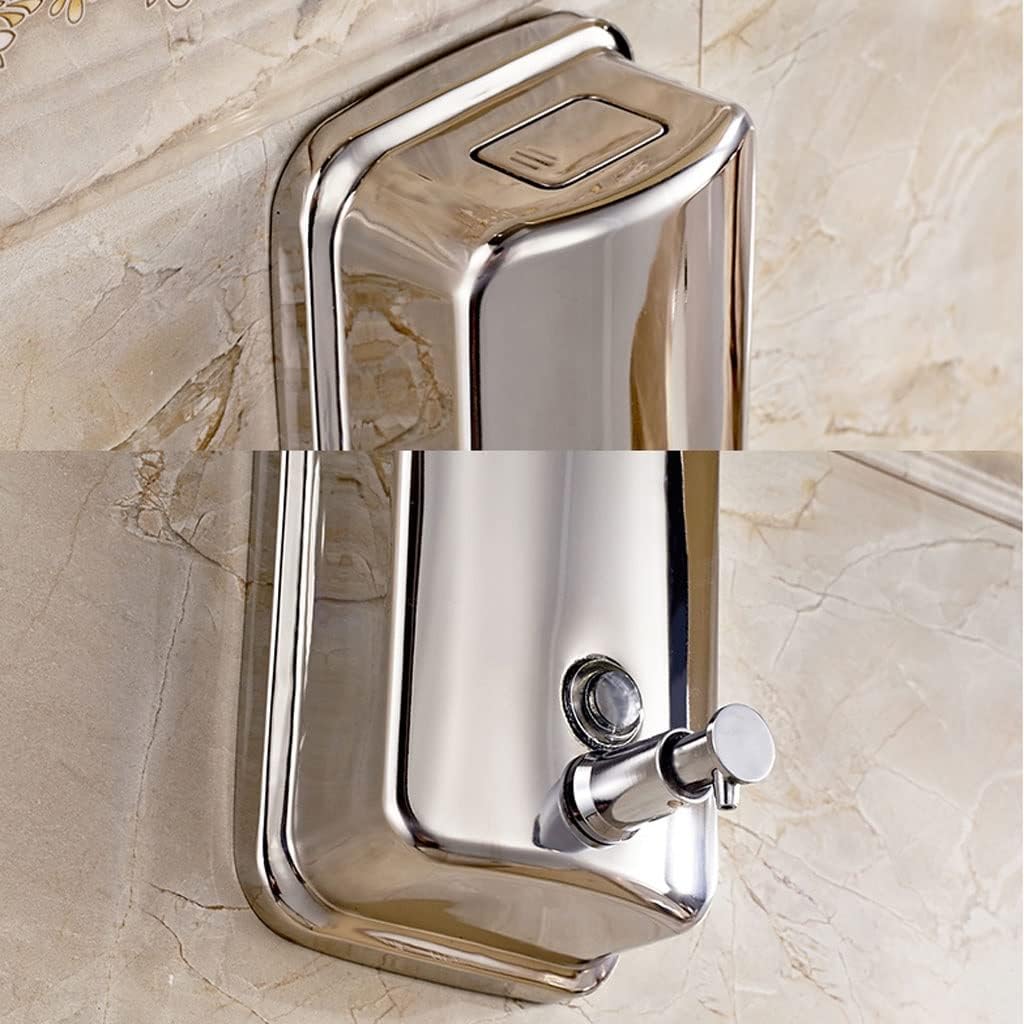 Soap Dispenser Lotion Dispenser Shower Dispenser Wall Mount Soap Dispenser 304 Stainless Steel Liquid Dispenser Leakproof Bathroom Shower Dispenser for Kitchen Hotel Liquid Dispenser Lotion (