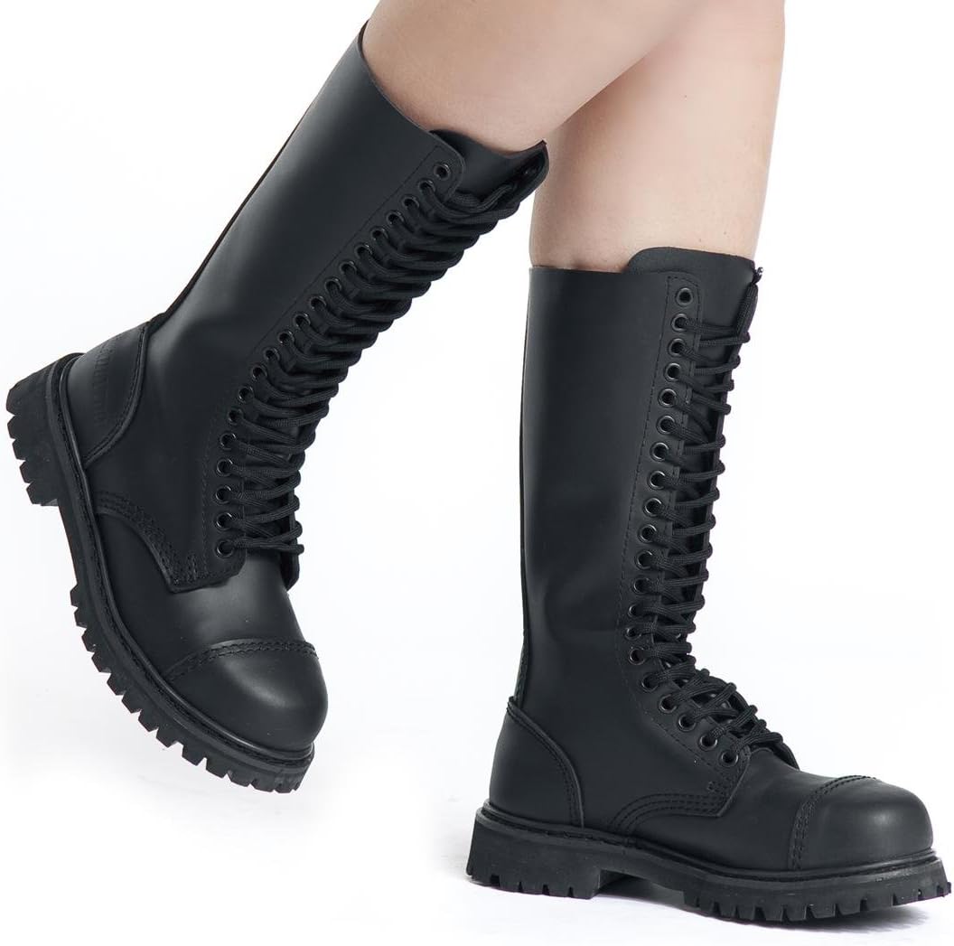 Brandit Phantom 20 Eyelet Boots Black Sizes 4/38 to 13/47, black, 10