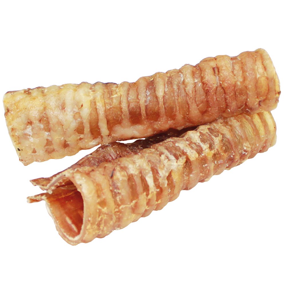 Schecker Rinderstrossen - Trachea vom Rind - Kausnack für den Hund - 2 kg - für Welpen - Adult - Seniorhunde