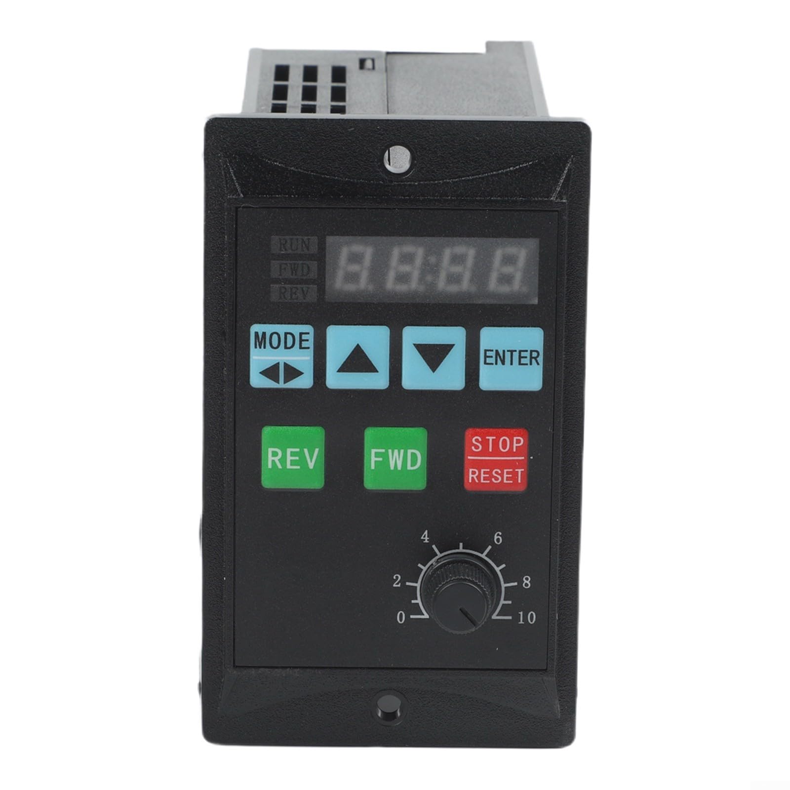 Controlador de frecuencia de motor de 750 W con pantalla LED, entrada monofásica de 220 V y salida trifásica, rotación hacia adelante/atrás para aplicaciones de ventilador y bomba