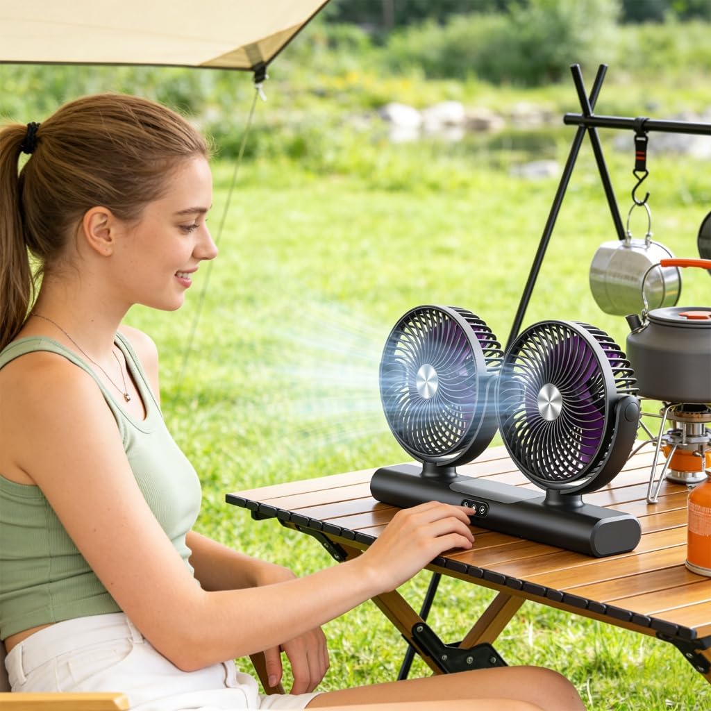 Simple Two Part Fan USB Managed Partial Spin Ideal For Resting Area