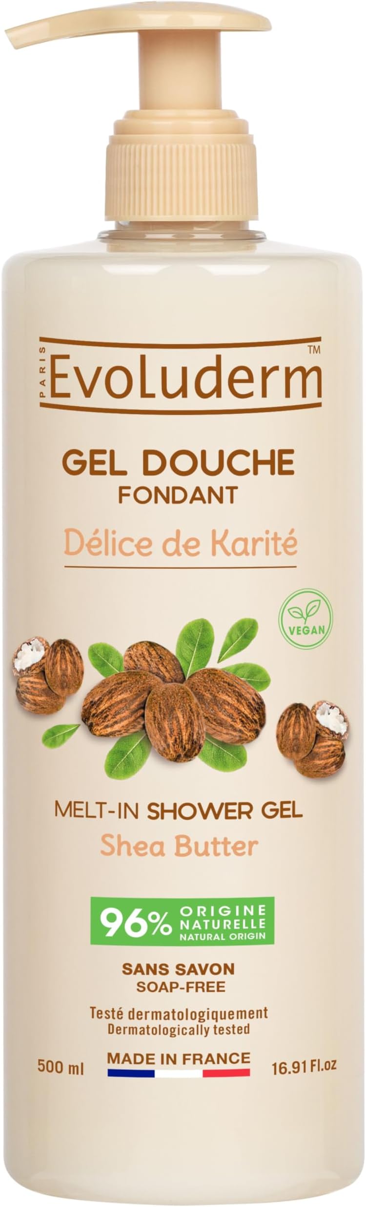 Delight Shea Butter Shower Gel 500 Ml, Multicolour
