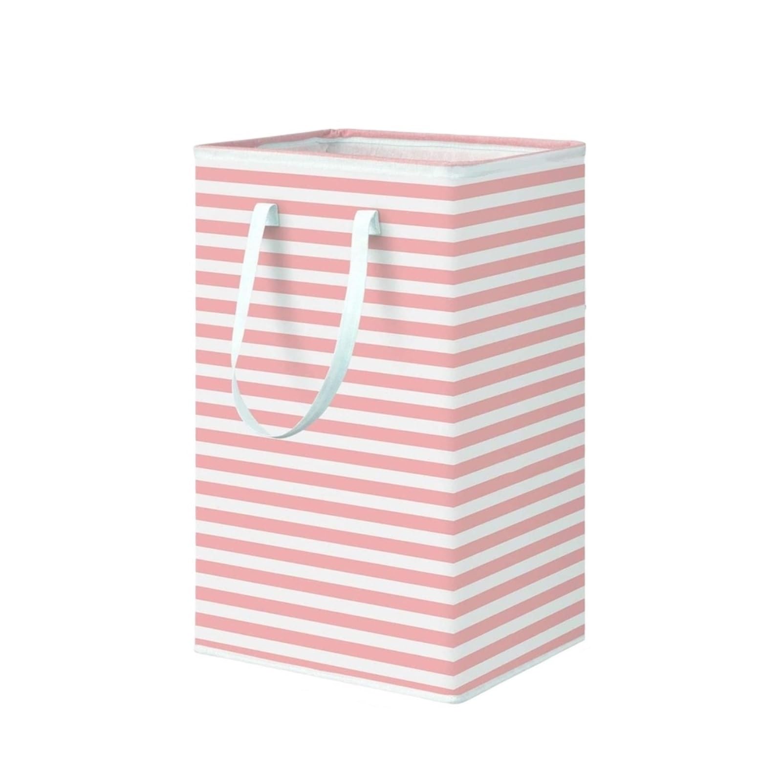 Laundry Hamper Tall Home Storage Laundry Basket With Handles Space Saving For Dirty Cloth and Blankets(Pink)