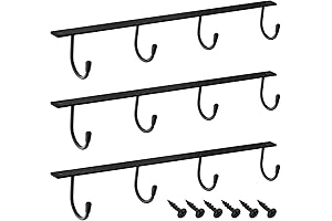 Under Cabinet Mug Holder, Iron Mug Hook for Hanging Under Shelf