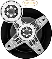 Vista 3 de UP2WIN 918-04822B - Conjunto de husillo compatible con Craftsman Cub Troy Bilt Pony Bronco 42 pulgadas, cortacésped de tractor, viene con todos