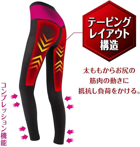 Miniatura 4 de PIP Slim Walk Beau Acty Combustion Shape Leggings Sports Black