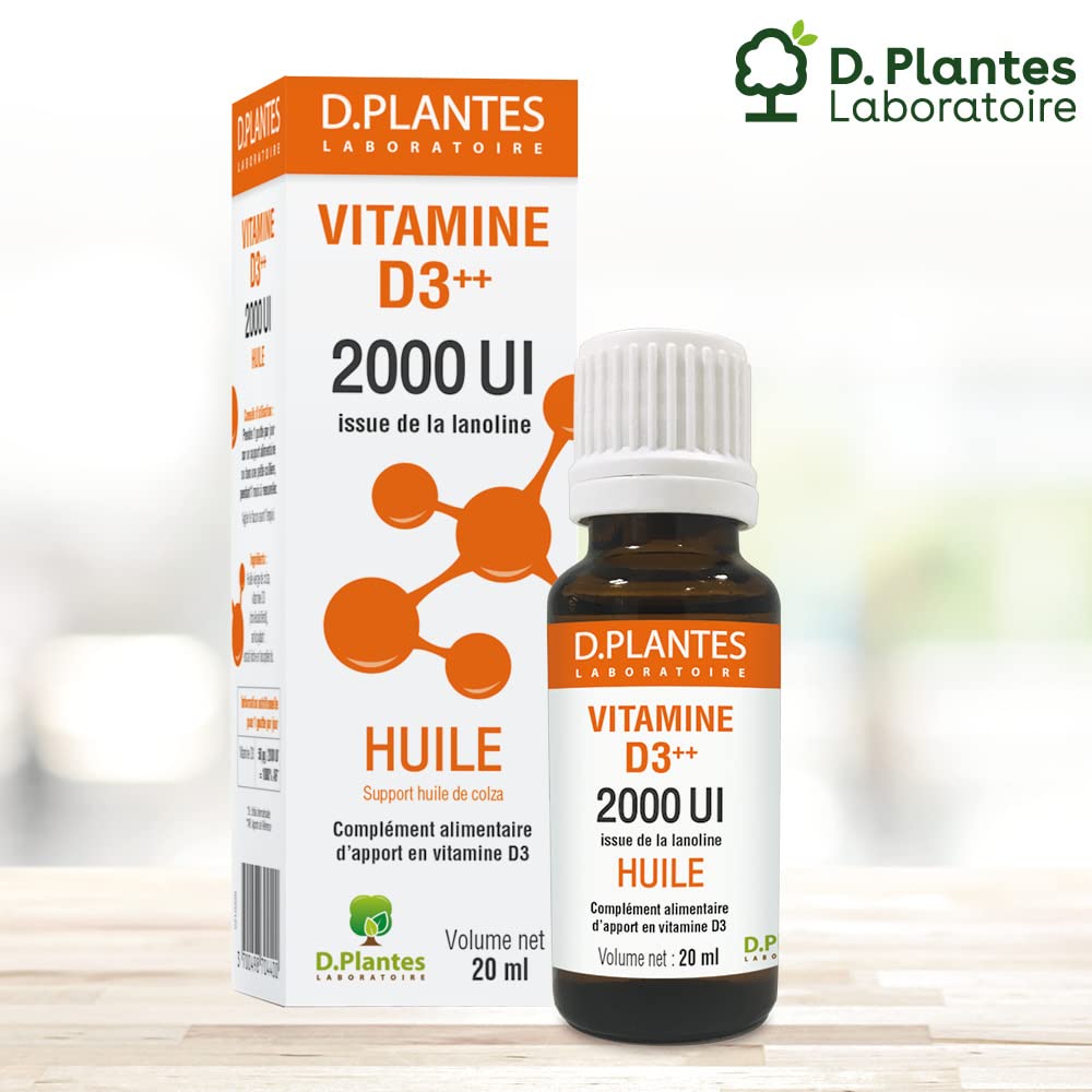 D.Plantes - Vitamine D3++ 2000 UI - Huile - 20ml