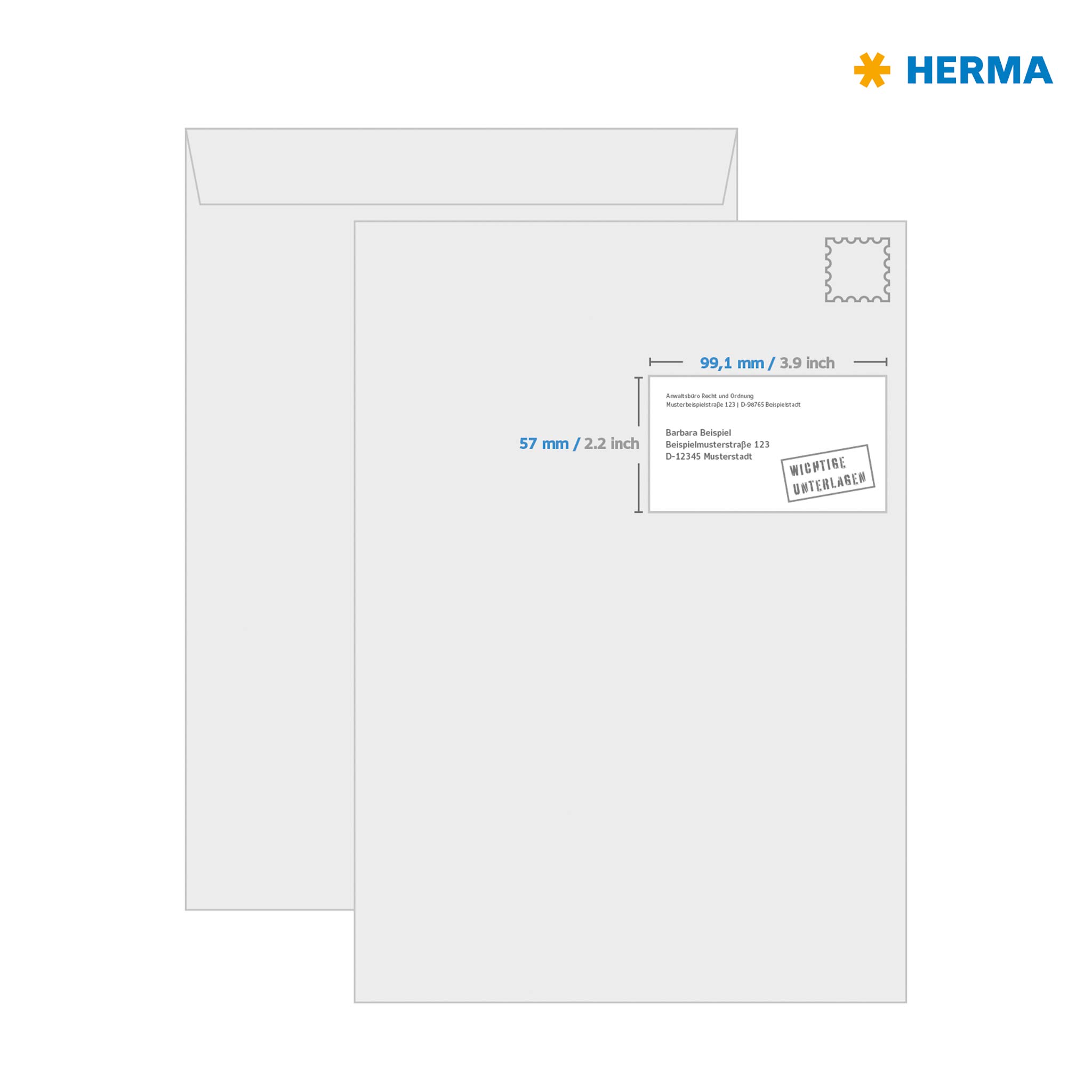 HERMA 8330 Wetterfeste Versandetiketten, 800 Blatt, 99,1 x 57 mm, 10 pro A4 Bogen, 8000 Stück, selbstklebend, bedruckbar, matt, blanko Adressetiketten Aufkleber aus Folie, weiß