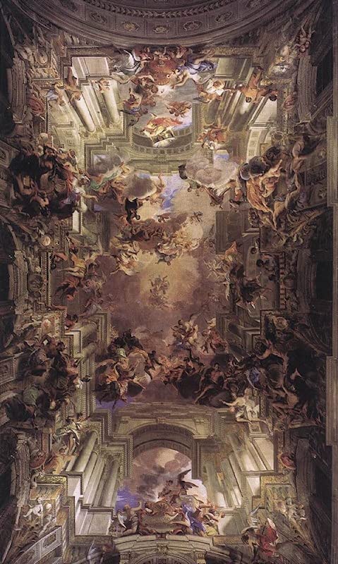 Impression d'Art l'Apothéose de S. Ignazio sur Toile Haute Définition