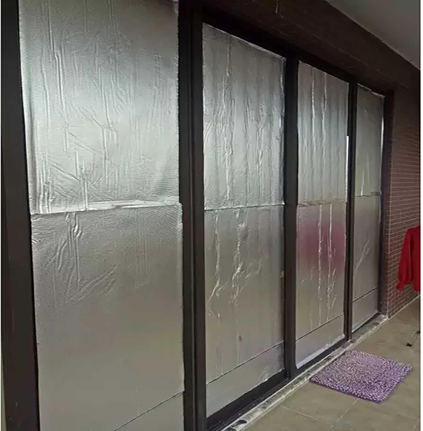 Insulation Thermal Foam, Adhesive Insulation Sheets, Pipe Insulation Foam Tube, Heat Insulation, Attic Door Insulation Cover, For Roof Garage Door 0.2in 0.4in Thick (Color : 5mm(0.2in), Size : 1mx3m