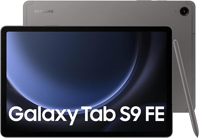 Samsung Galaxy Tab S9 FE, 10.9" wyświetlacz TFT LCD PLS, Wi-Fi, RAM 8GB, 256GB, 8.000 mAh, Exynos 1380, Android 13, IP68, Gray, [Wersja włoska] 2023