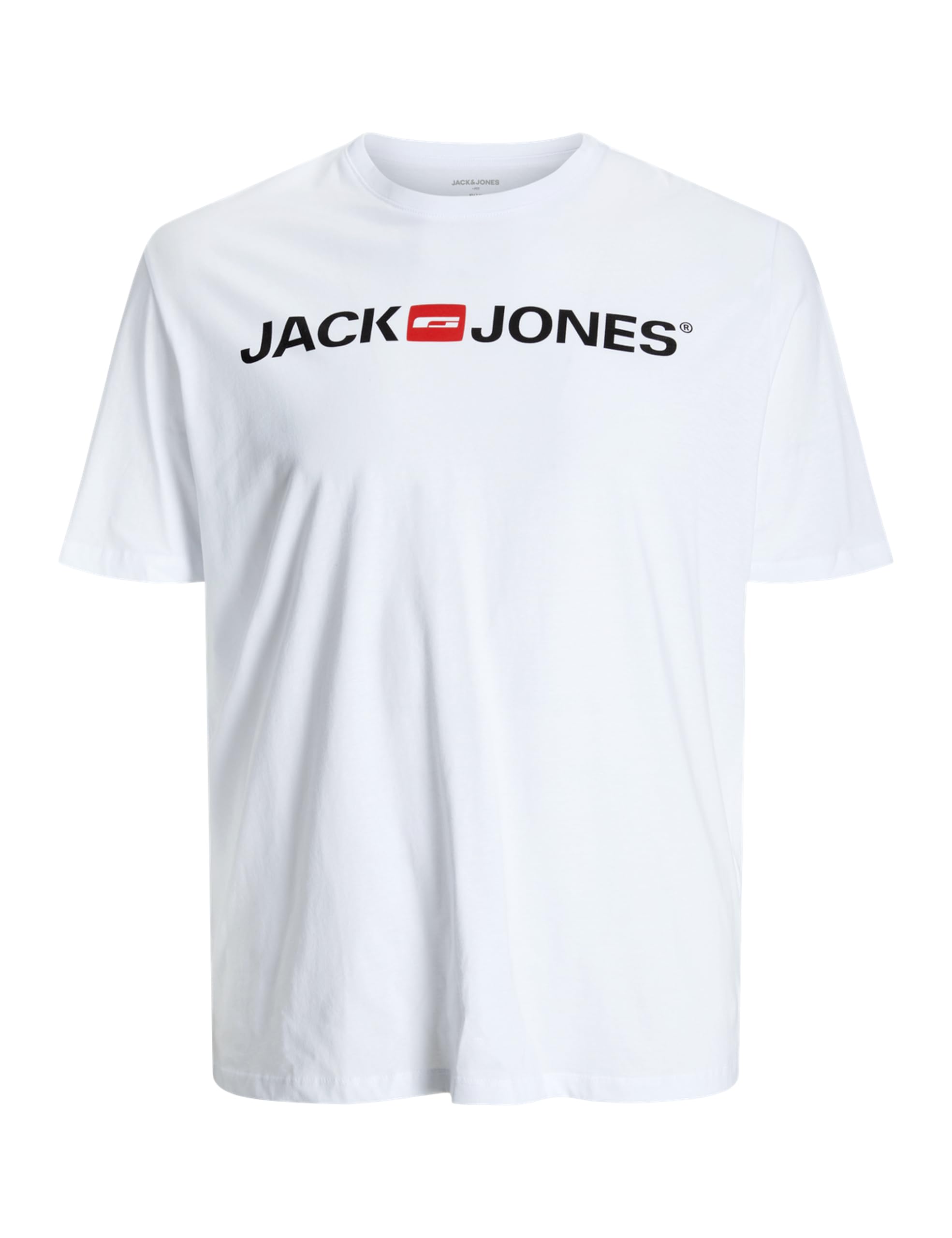 Jack & Jones Men's Jjecorp Logo Tee SS Crew Neck Noos Ps T-Shirt, White, 2XL