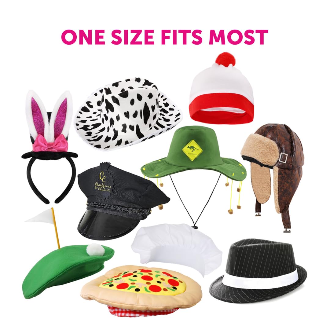 Lot de 10 chapeaux de fête pour photomaton – Chapeaux fantaisie amusants pour adultes et enfants – Couvre-chef pour photomaton, anniversaires, enterrements de vie de jeune fille, événements et plus