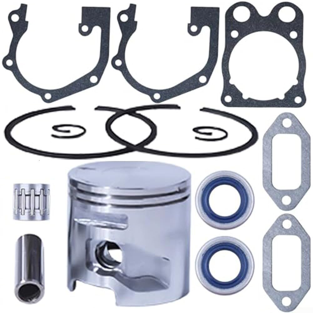 Gdfnmogo Kit de joints de segment de piston 51 mm avec roulement à aiguilles et joints d'huile pour scie à béton Husqvarna K750 K760 K770, remplace 506372401 506 37 24-01 506 37 24-02