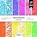 Neon Marble Scrapbook Paper: Pattern Paper Double Sided Craft Paper for Card Making, Origami, Art Craft Projects and Scrapbook Journal 24 Paper Craft Sheets