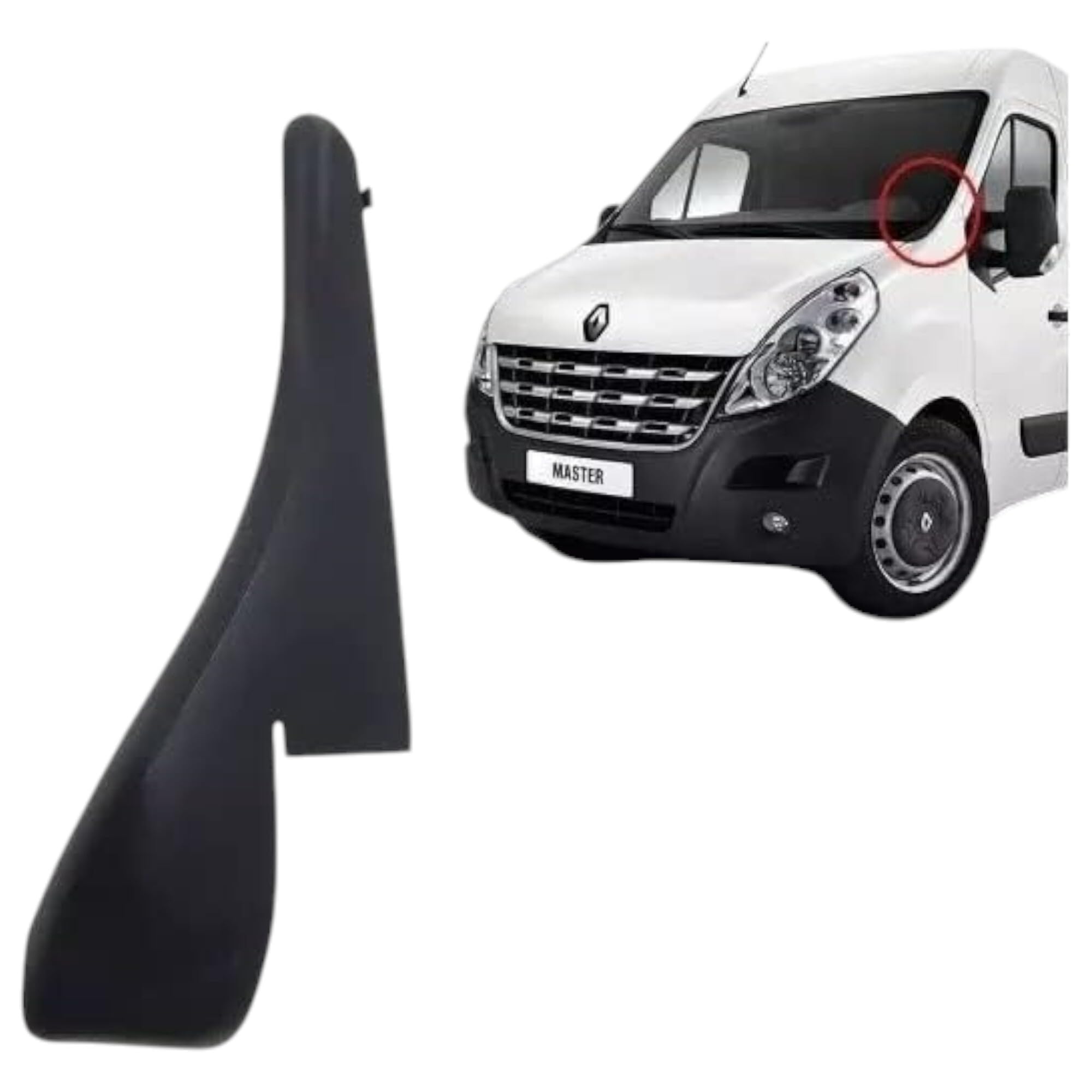 Baguette de pare-brise gauche conducteur | Installation facile & qualité OEM | Compatible avec Renault Master III, Opel Movano B, Nissan NV400 | FINAO AUTOPARTS