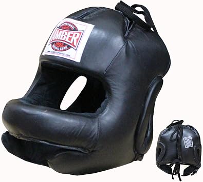 Ultimate All-Leather Face-Saver Headgear, Enhanced Comfort, Advanced Face Bar Protection, Secure Fit, and Shock-Absorbing Padding for MMA, Boxing, Kickboxing, and Martial Arts Training