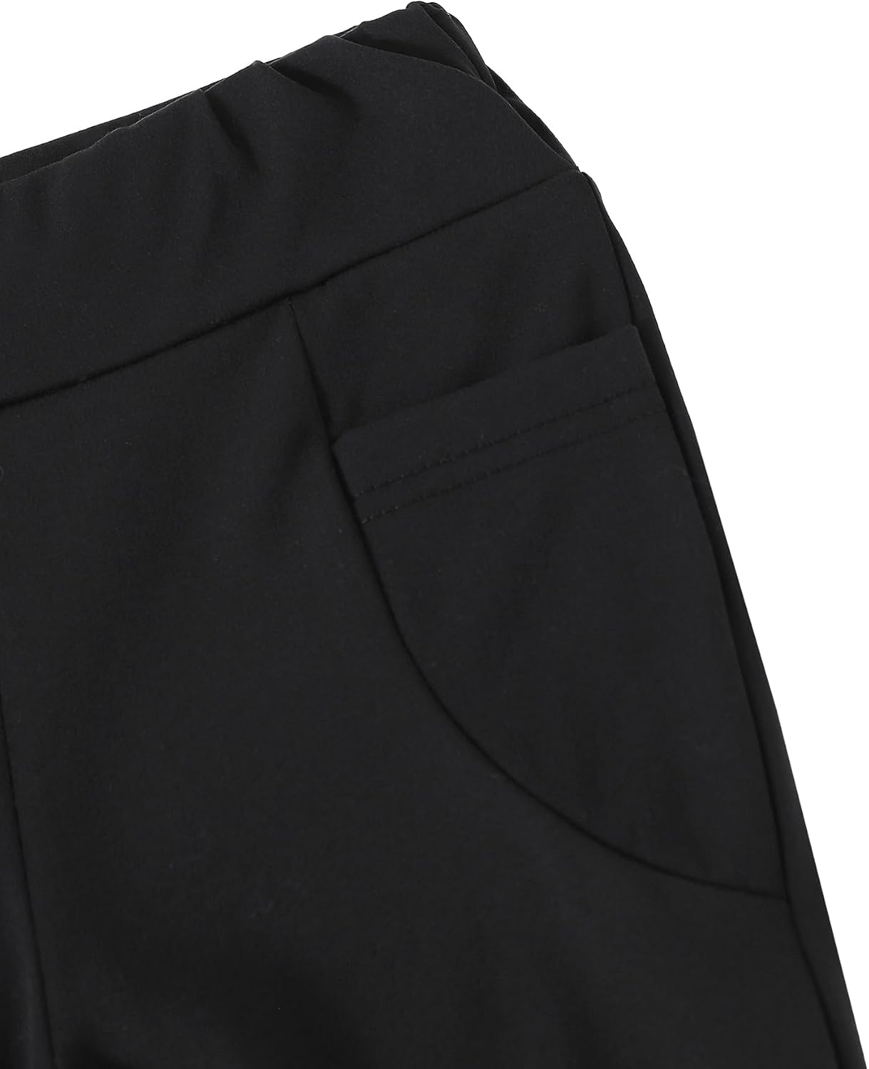 Girls Leggings Bell Bottom High Waisted Yoga Pants Dance Trousers with Pockets