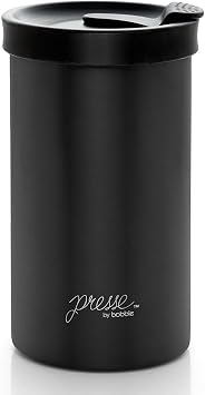 PRESSE by Bobble French Coffee Press Insulated Travel Tumbler 13 oz Black | Yes