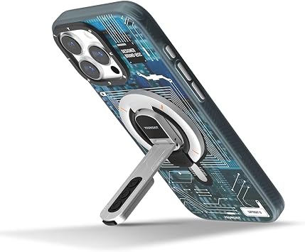Youngkit Technology Serisi Telefon ve Tabletler için Magnetik Ring Stand Beyaz