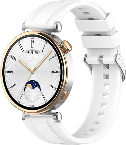 Miniatura 2 de Paquete de 5 correas de silicona compatibles con Huawei Watch GT4 de 1.61 pulgadas, correa de reloj de liberación rápida de 0.71 pulgadas, correa
