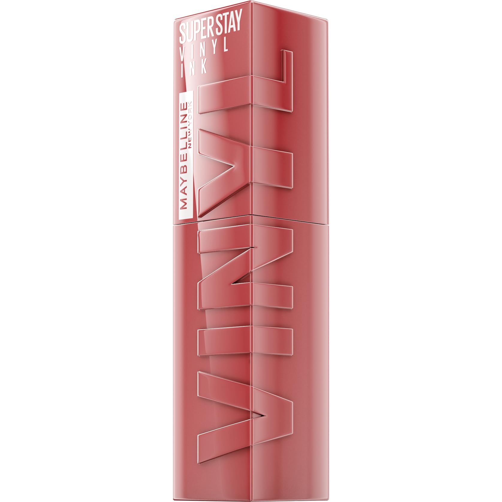 Maybelline New York Superstay Vinyl Ink, Pintalabios Efecto Vinilo, Vinilo Fijo, Larga Duración, Tono 10 Lippy