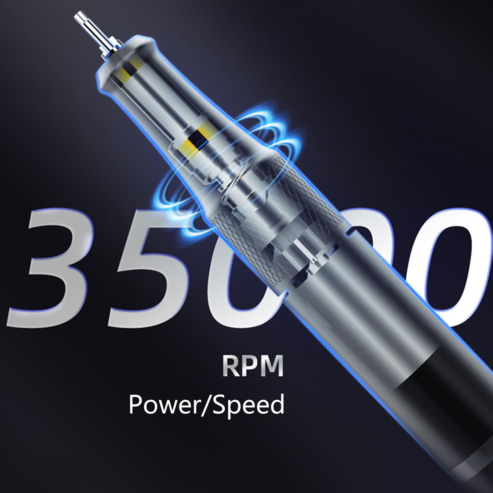 Trapano elettrico per unghie senza fili, 35000 giri/min, ricaricabile, strumenti per manicure e pedicure