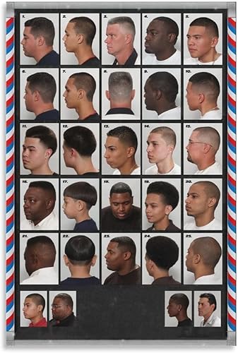 AOMACA Póster de decoración de pared de peluquería para peluquería masculina, póster de peluquería masculina, pósteres e impresiones artísticas de AOMACA Póster de decoración de pared de peluquería para peluquería masculina, póster de peluquería masculina, pósteres e impresiones artísticas de