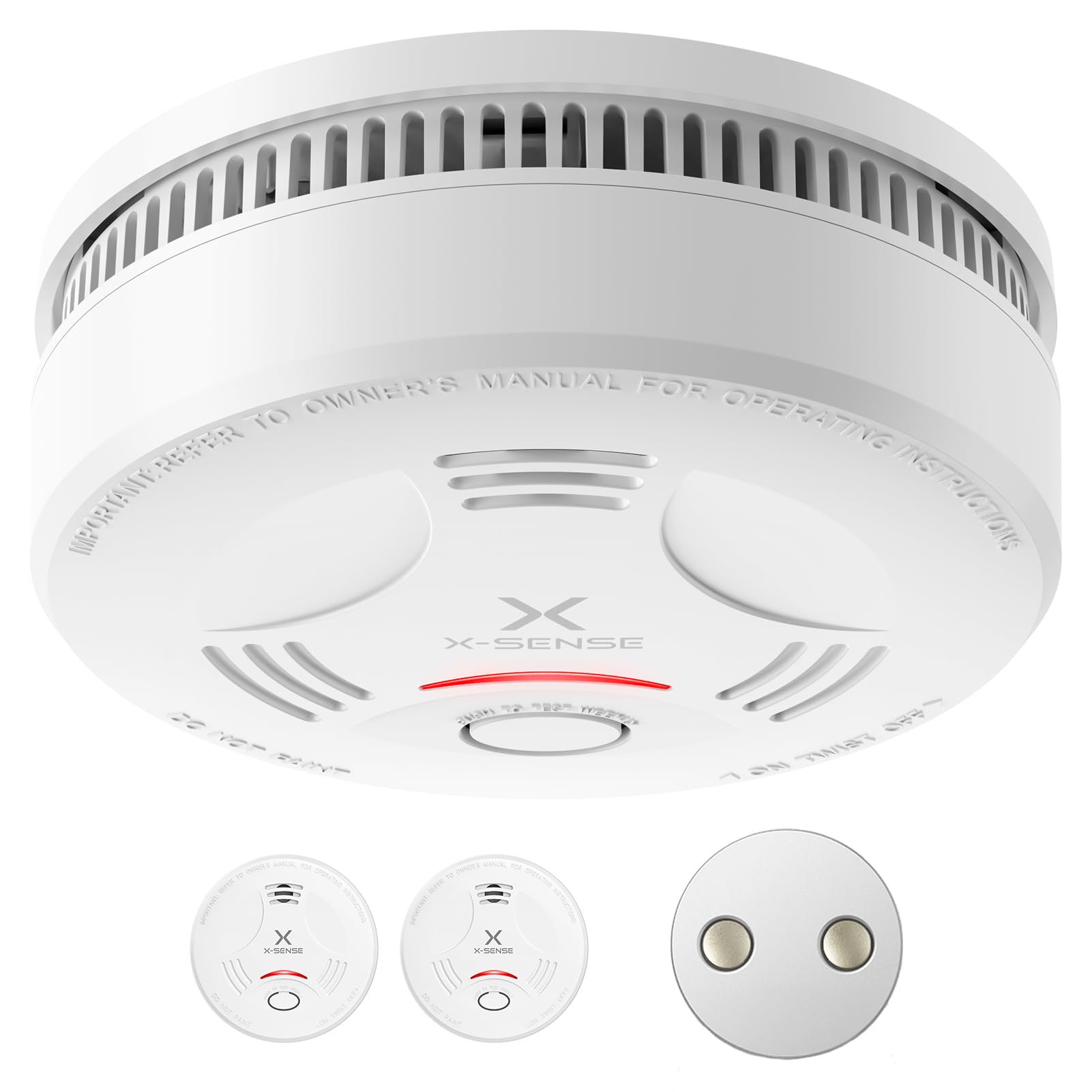 Detector de incendios con silencio y autoprueba para proteger tu hogar