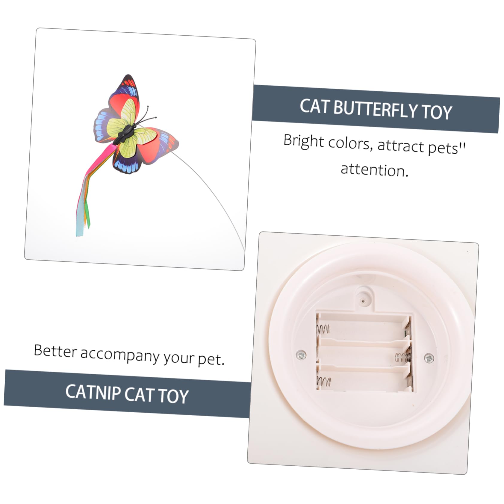 TOYANDONA Juguete Giratorio Eléctrico para Gatos Interactivo Gatos Juguete De Simulación para Suministros para Mascotas para