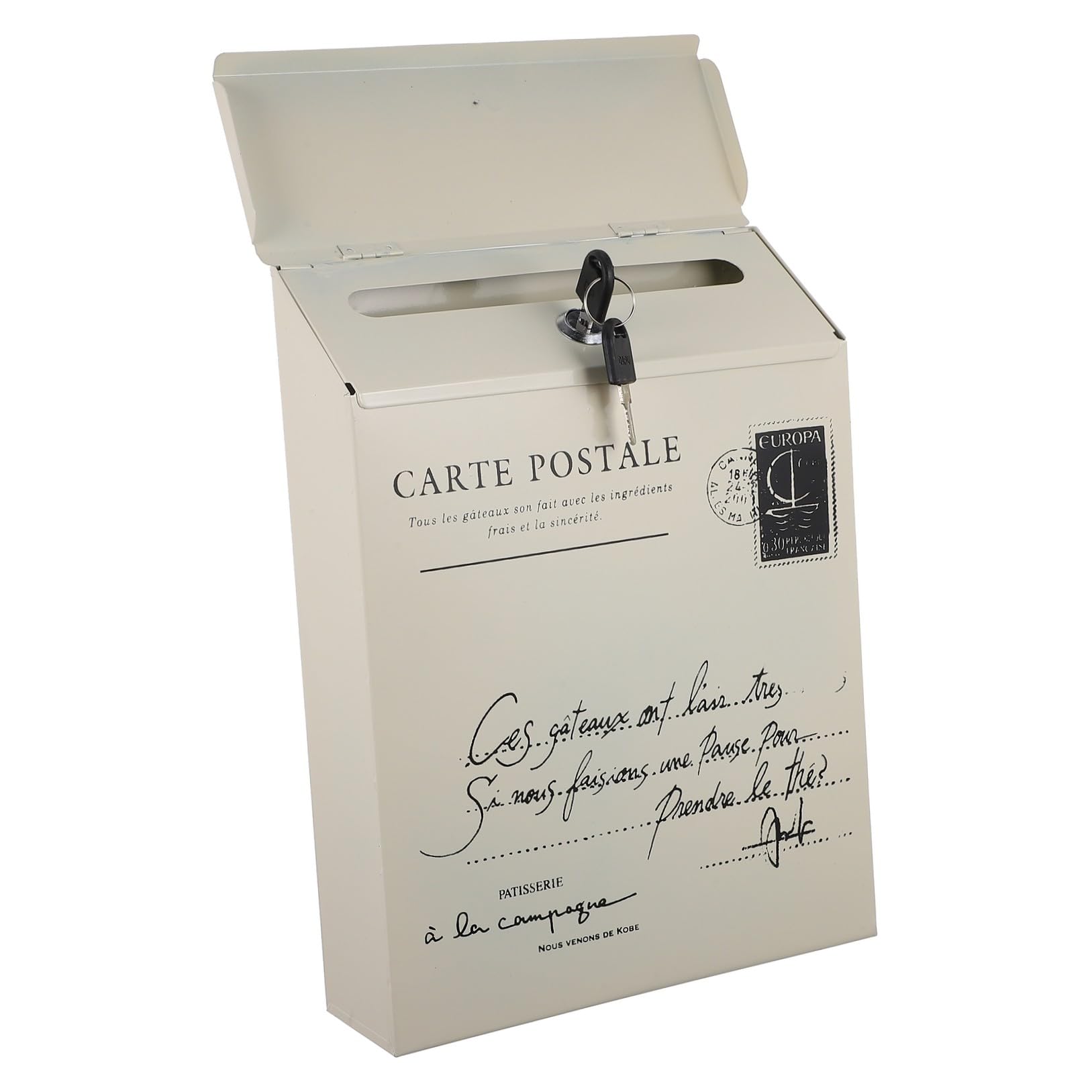 Boîte aux lettres rétro verrouillable pour protéger votre courrier
