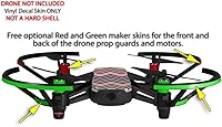 Vista 3 de Skin Decal Wrap 2 Pack Compatible with DJI Ryze Tello Zig Zag Colors 02 Drone NOT Included