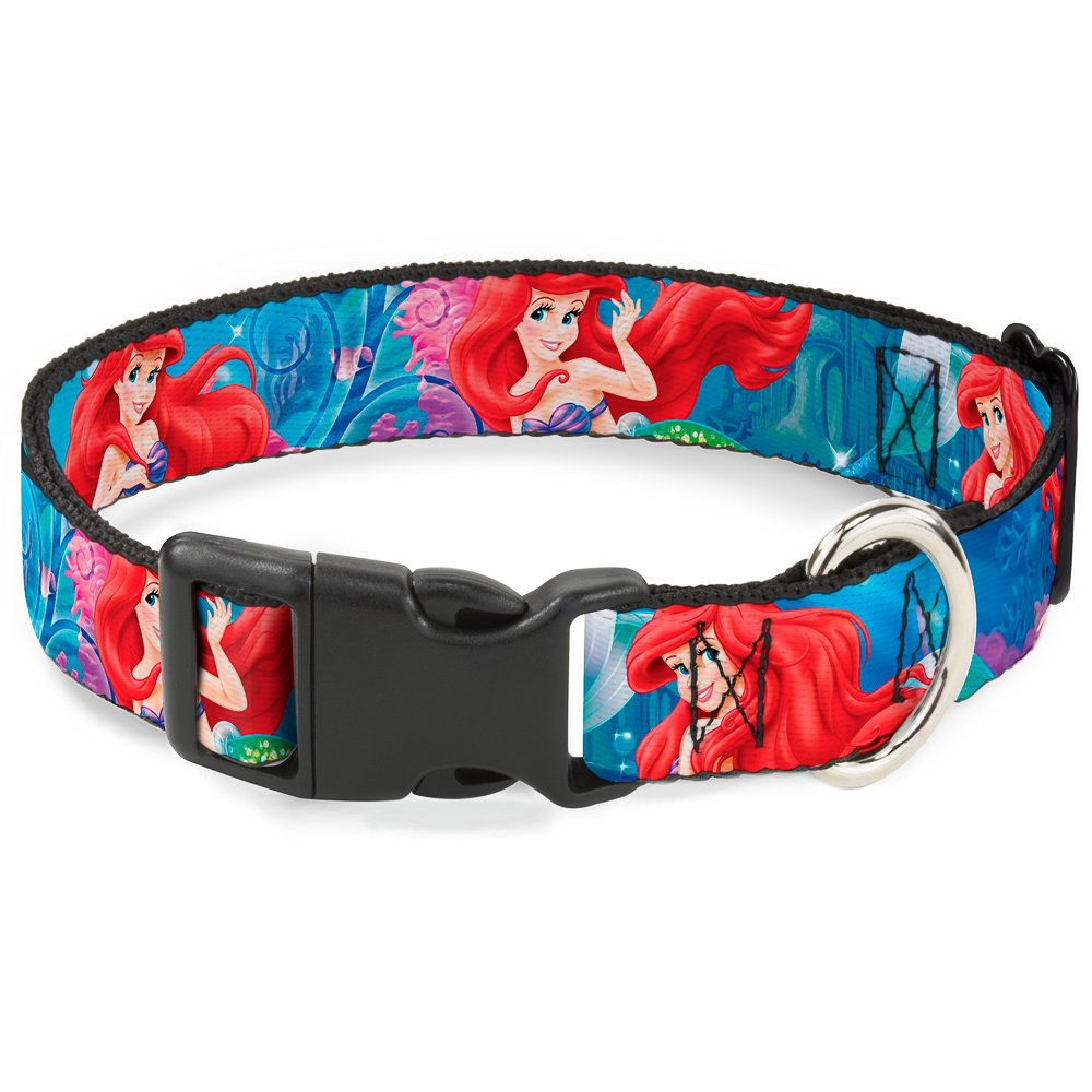 Collier clip plastique Ariel Buckle Down château motif Disney
