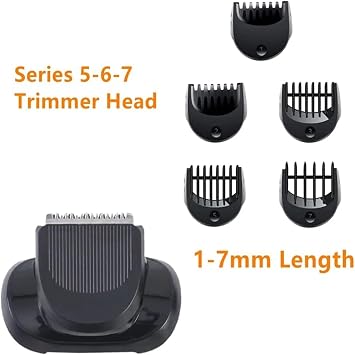 Beard Trimmer Attachment, Compatible For Braun 5, 6, 7 Series Electric Shavers 5018s, 5020s, 6075cc, 7071cc, 7075cc(1pcs)